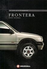 Vauxhall Frontera Specification Improvements 1996-97 UK Market Sales Brochure