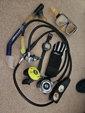 Used Scubapro Scuba Diving Regulator Set + Mask, Snorkel & Accessories