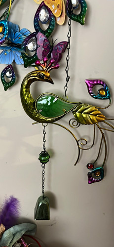 Peacock wind chime - peacock,