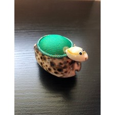 VTG Turtle Sea Shell Pin Cushion Handmade in Philippines 