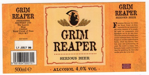 Beer label freeminer brewery - freeminer,