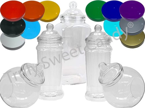 Large plastic storage jars - plastic,