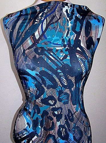 Green blue brown - blue, swirly