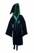 HARRY POTTER SLYTHERIN CHILDRENS KIDS DRESSING GOWN BATHROBE BATH ROBE BNWT