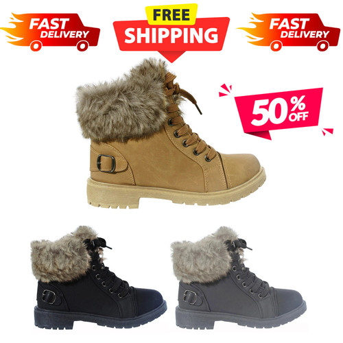 Women ladies ankle fur - ladies,