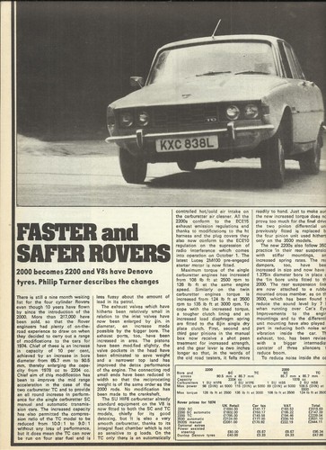 Rover 2200tc original - rover, 1973