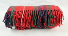 Vintage Classic Tartan 100% Wool Picnic/Travel Blanket