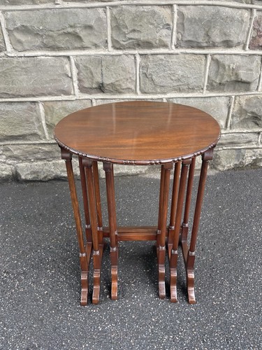 Edwardian mahogany nest - mahogany, 3