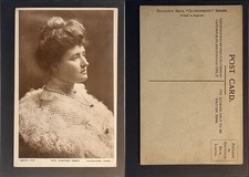 Winifred Emery Edwardian Actress Postcard C1910 Ostrich Feather Boa Real Photo