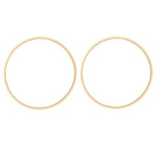2x Dream Bamboo Rings,Wooden Circle for Flower Wreath House Garden Plant6979
