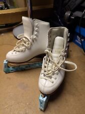 Vintage WIFA Kid's Ice Skates John Wilson Blades Leather Preowned Size UK 13