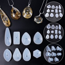 Silicone Pendant Moulds Resin Casting Mold For DIY Jewelry Necklace Making Craft