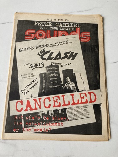 Sounds music paper july - music, 1977