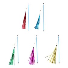 5pcs Cat Playing Rods Cat Interactive Toys Pet Playthings Cat Teasing Stick
