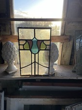 Antique Art Nouveau Stained