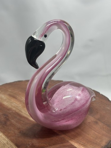 Art glass sculpture pink - art,