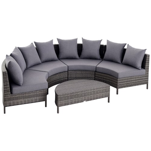 Outsunny 5pcs garden rattan - garden,