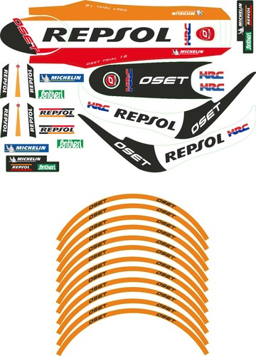 Oset trials repsol decal - 16",