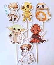 Star Wars cupcake toppers X6