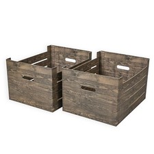 Set of 2 Brown Cardboard