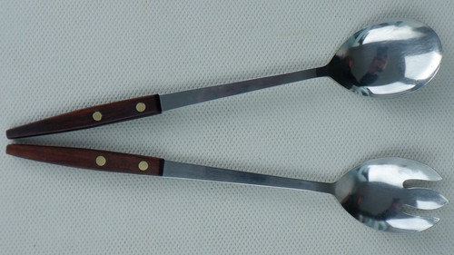 Vintage salad servers wood - vintage,