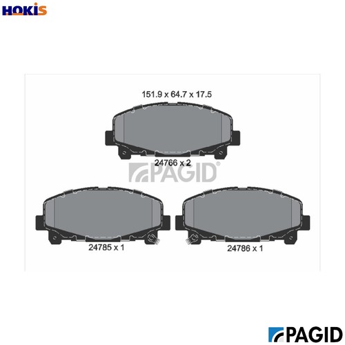 Brake pad set - pad,