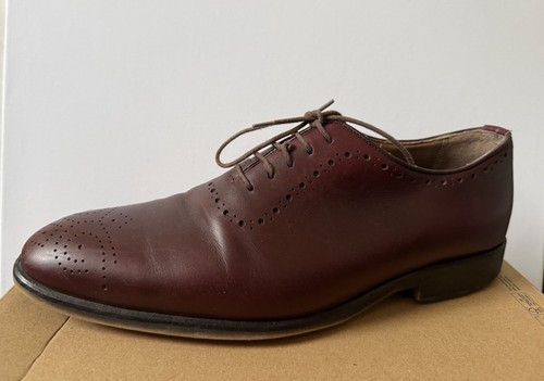 Reiss mens burgundy leather - reiss,