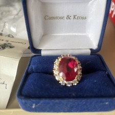 JBK JACQUELINE KENNEDY CAMROSE & KROSS Simulated EMERALD RING Size T (US 9 3/4)