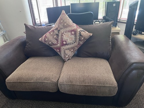 Seater sofa bed - 3-seater, brown