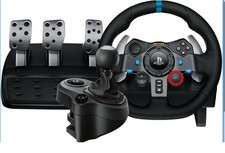 Logitech G29 Racing Steering Wheel with Pedals and Gear Stick PC/PS5 Compatible