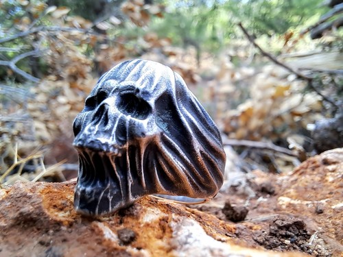 925 silver ghost veiled skull - veiled,