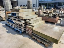 Reclaimed Set Of 5 York Stone Steps & 2 Stone Landings Staircase