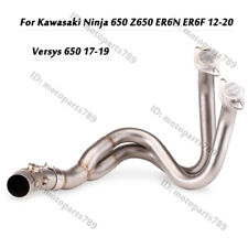 Exhaust Front Header Link Mid Pipe For Kawasaki Ninja 650 Z650 ER6N ER6F 2012-20