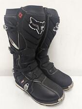 FOX ENCORE F3 MOTOCROSS MX QUAD BOOTS, UK01 US11 EU45, BLACK, K017