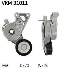 Upper SKF VKM 31011 Belt Tensioner, V-ribbed belt for AUDI,SEAT,SKODA,VW