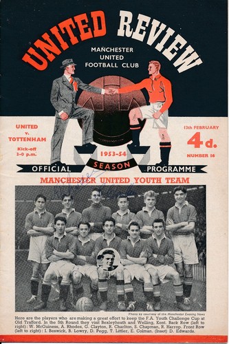 Signed programme manchester - programme,