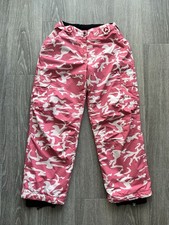 Airwalk Women's Pink Camo Ski/Snowboarding Trousers Size 12