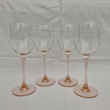 4 LUMINARC Pink Stemmed Wine