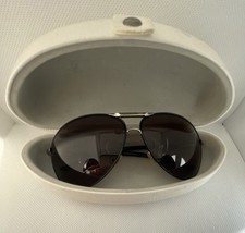 VINTAGE DIESEL MENS SUNGLASSES SILVER/BLACK FRAMES 130 DILATION WHITE  CASE