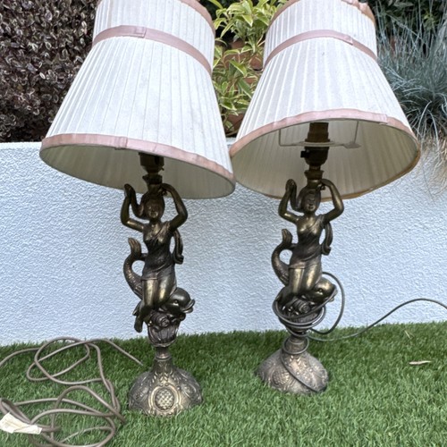 Pair vintage gold - vintage, gold/bronze