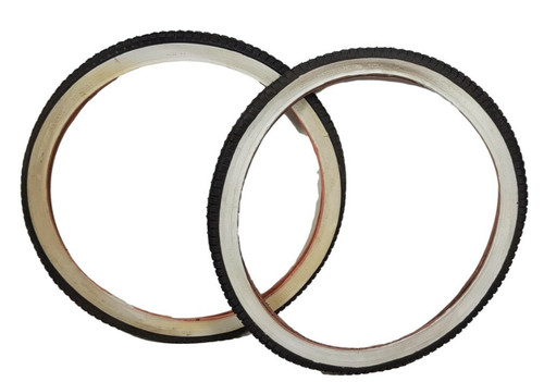 Pair 8 whitewall - 1, 3/8"