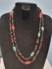 Long Boho Glass Beaded