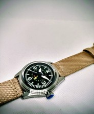 Merkur Pilot 24H Automatic Watch Seagull Movement Stainless K1 Crystal 