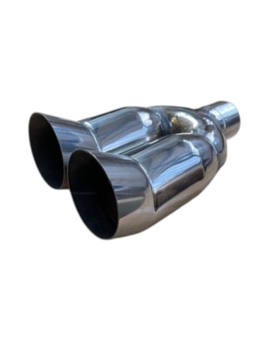 Universal twin exhaust tip - universal,
