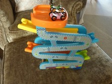 Jaques Of London Wooden Car Park  Toy  Click Clack Cars GUC