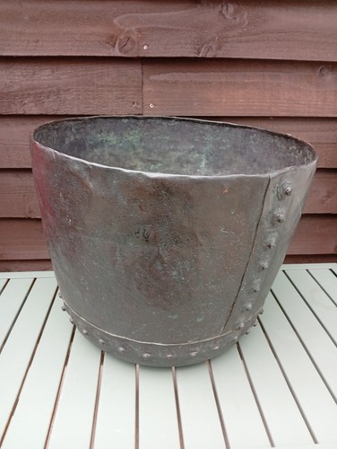 Antique copper riveted - copper, wash