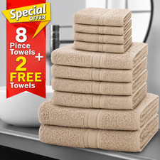 Bathroom Towels Set 10 Pieces