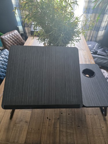 Laptop bed desk with foldable - bed,