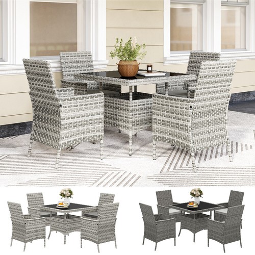 Rattan garden furniture set 4 - rattan,