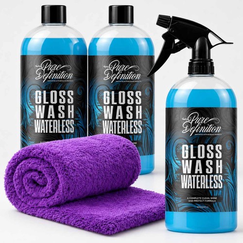 Waterless wash car - wash, cleaning